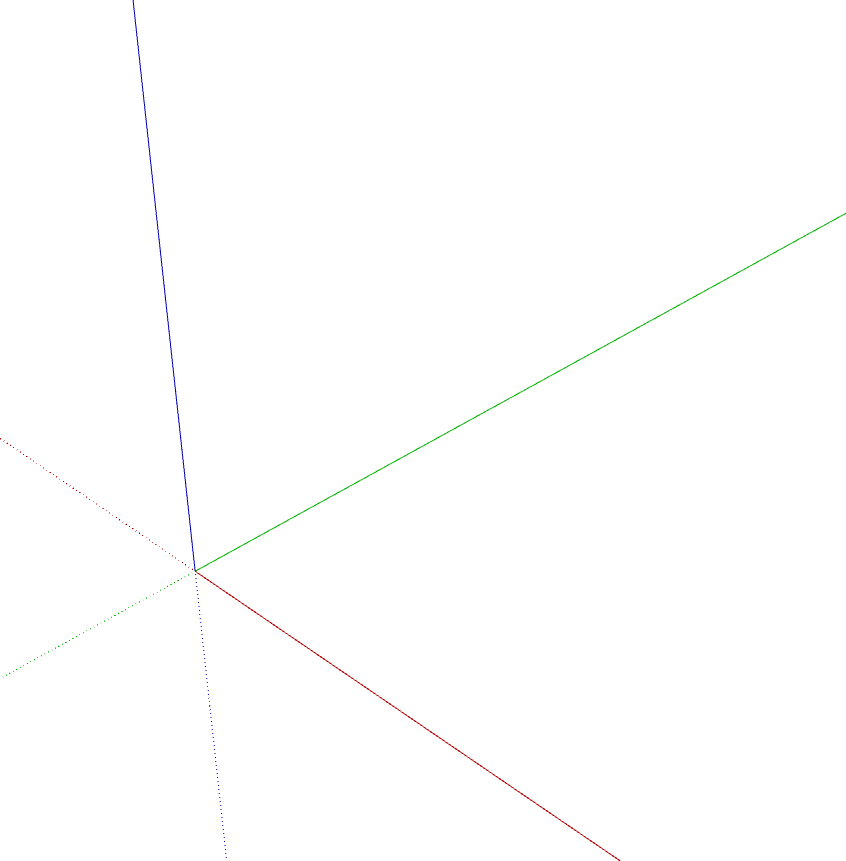 Animated gif in SketchUp: een vierkant wordt getekend met de Rectangle Tool en met de Push/Pull Tool omgevormd tot een driedimensionale kubus.